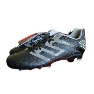 Lotto Maestro 700 IV FG Mens Soccer Cleats Shoes All Black Gravity Titan 8.5 NIB